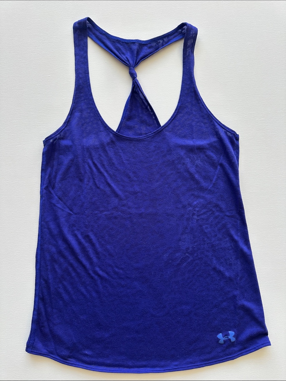 Under Armour Women's Royal Blue/purple Racerback Tank with Knot